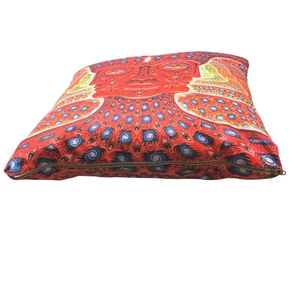 Alex Grey Psychedelic Art Pillow – Visionary Artwork – Tool Band Aesthetic –